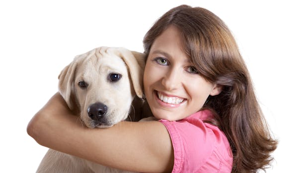 Woman and Puppy